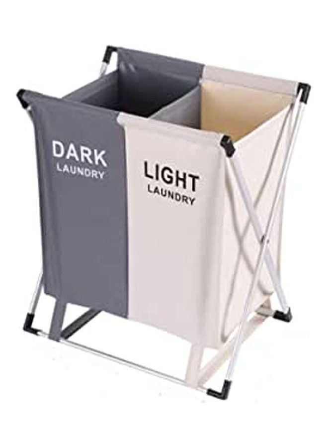 Laundry Bag Divided For Colored and White With Holder Multicolour 50x57cm - Image 1