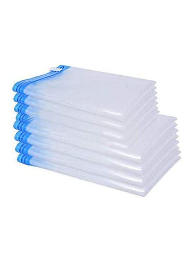 10Pcs Travel Space Saver Bags Premium Vacuum Seal Storage Bags,Roll Up Compression Bags Clear