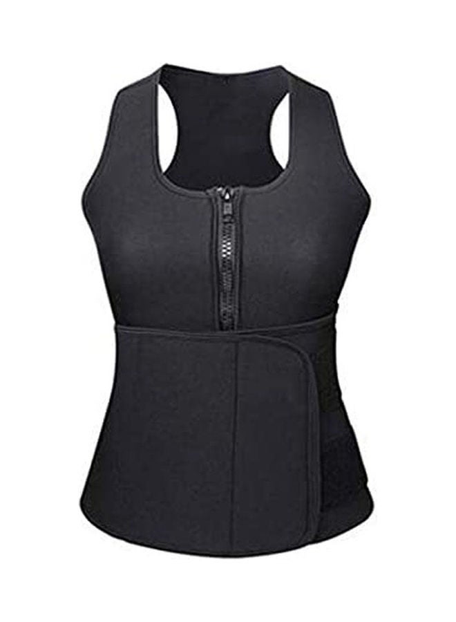 Women Shapewear Adjustable Sweat Belt Corset Neoprene Sauna Vest Body Shaper Slimming Waist Trainer , Size S