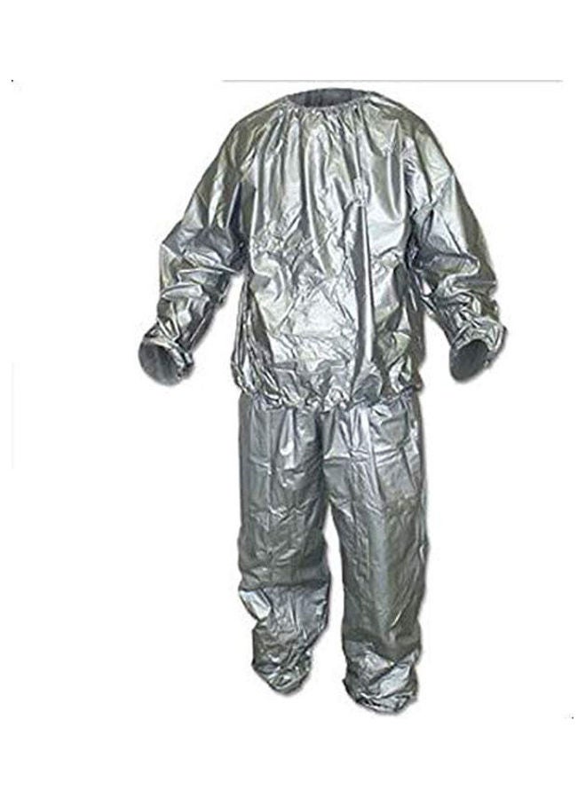 Generic Pvc Sauna Suit- Two-Piece Outfit With Elastic Waist 