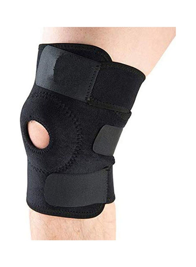 ماركة غير محددة Elastic Knee Support Brace Kneepad Adjustable Patella Knee Pads Safety Guard Strap  - Image 2