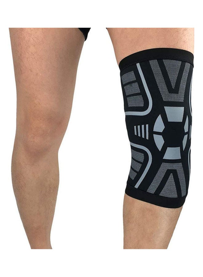 ماركة غير محددة Elastic Knee Support Brace Kneepad Adjustable Patella Knee Pads Safety Guard Strap Mcm  - Image 2