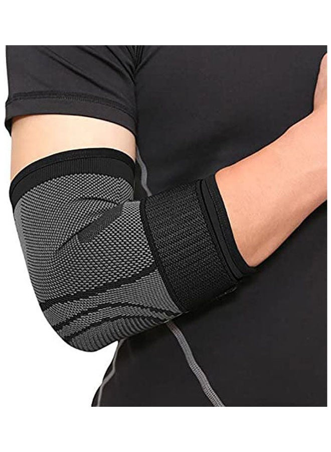 Elbow Brace Compression Support Sleeve with Adjustable Strap for Tendonitis Tennis elbow Golfer's elbow Arthritis Basketball Baseball Football Golf Lifting  - Image 2