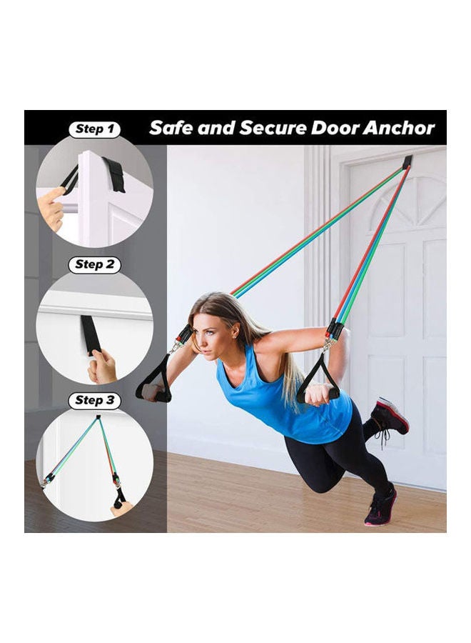 ماركة غير محددة 11 Piece Set Exercise with Multifunctional Resistance Ankle Straps  - Image 2