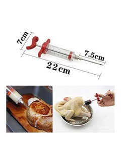 Generic Marinade Flavour Injector Syringe Sauce Seasoning Gadget Multicolour 7 x22cm  - Image 2