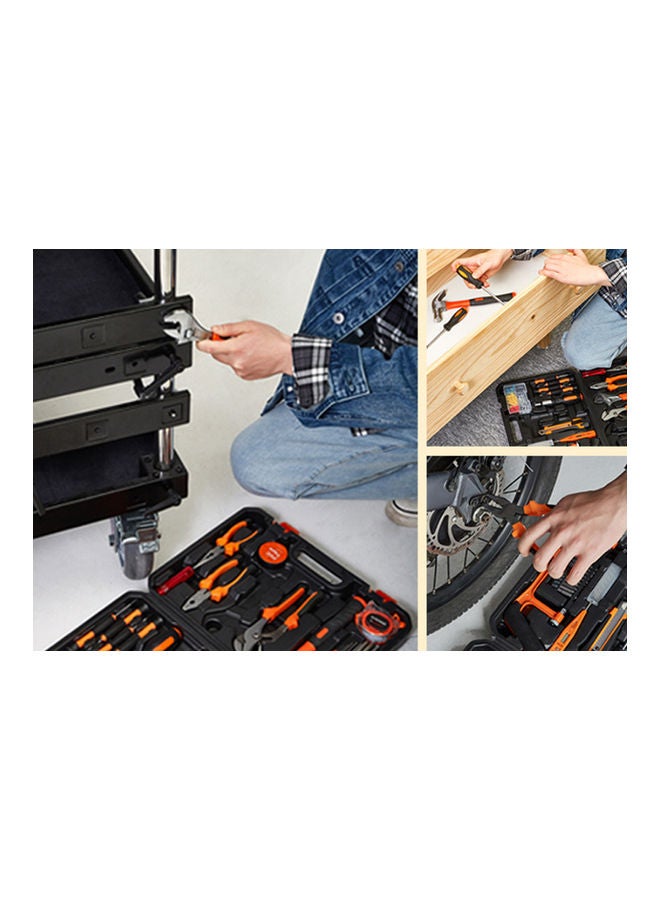 Arabest 100-Piece Heavy Duty Tool Set With Bag Multicolour 30cm  - Image 3