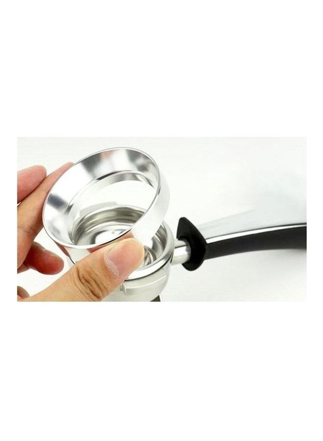 Coffee Dosing Ring For Portafilter Silver 58mm  - Image 3