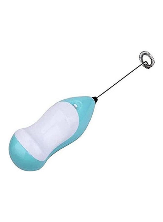 Electric Mini Handle Whisk Mixer Egg Beater Drinks Milk Frother Foamer Stirrer Kitchen Tool Fashion Hot Electric Mixers Indoor And Outdoor Use Low Noise-Green Blue  - Image 1