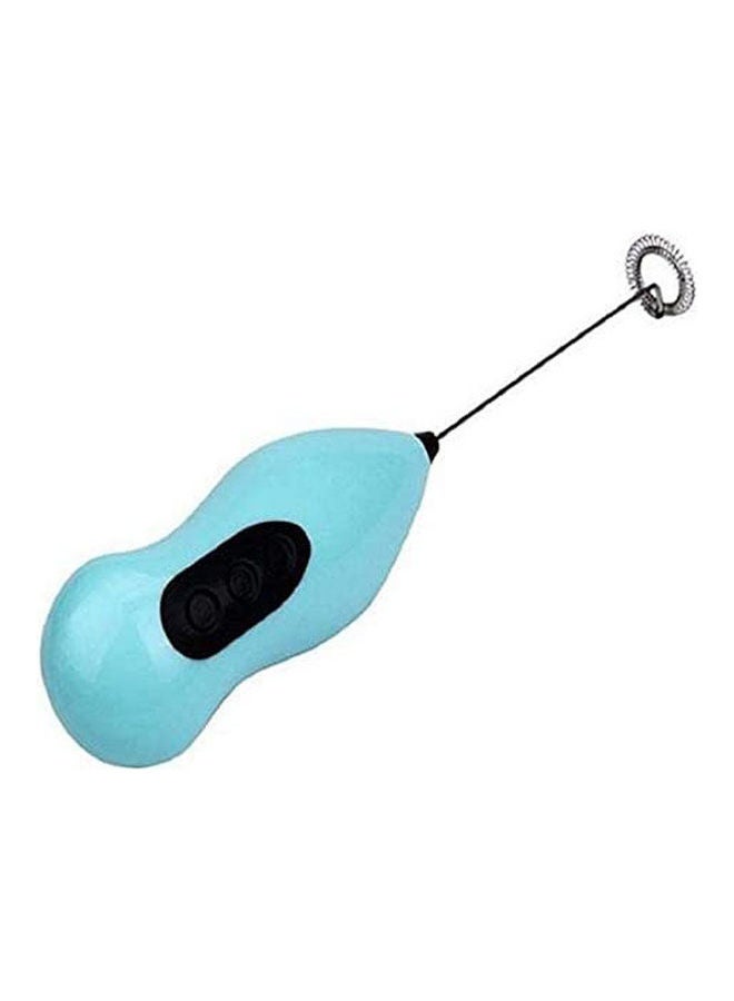 Electric Mini Handle Whisk Mixer Egg Beater Drinks Milk Frother Foamer Stirrer Kitchen Tool Fashion Hot Electric Mixers Indoor And Outdoor Use Low Noise-Green Blue  - Image 2