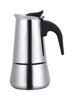 Generic Stovetop Coffee Makers, Portable Stainless Steel Coffee Pot Classic Moka Espresso Maker Mocha Pot For Home, Office. silver 100ml  - Image 1