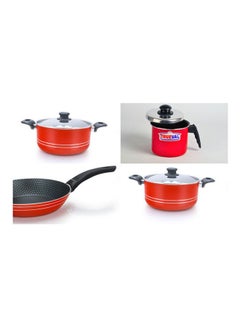 Cooking Set 7 Pcs Red 24cm