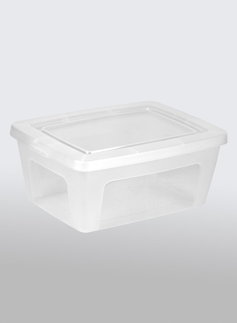 Amal - 3 Piece Storage Box Set Easy Find Vented Lids Food Storage Containers durable container walls for everyday use TG54975S3 Clear 19 x 39 x 30cm - Image 1