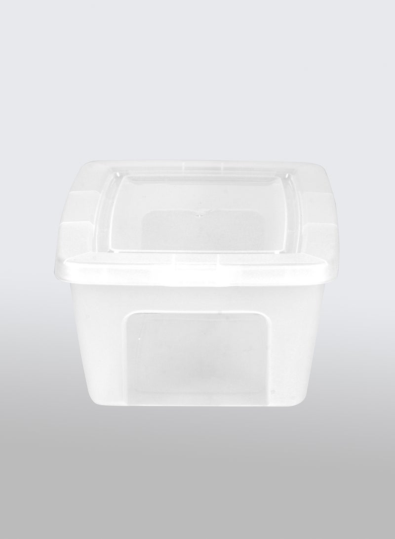 Amal - 3 Piece Storage Box Set Easy Find Vented Lids Food Storage Containers durable container walls for everyday use TG54975S3 Clear 19 x 39 x 30cm - Image 1