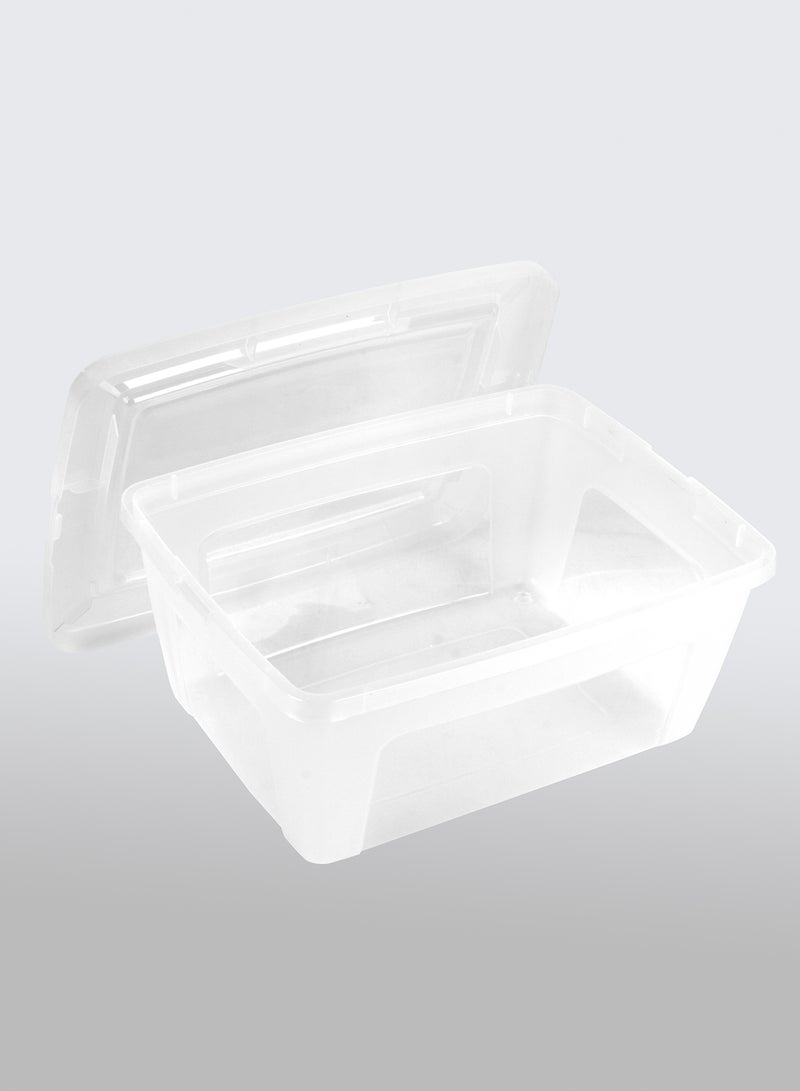 Amal - 3 Piece Storage Box Set Easy Find Vented Lids Food Storage Containers durable container walls for everyday use TG54975S3 Clear 19 x 39 x 30cm - Image 1