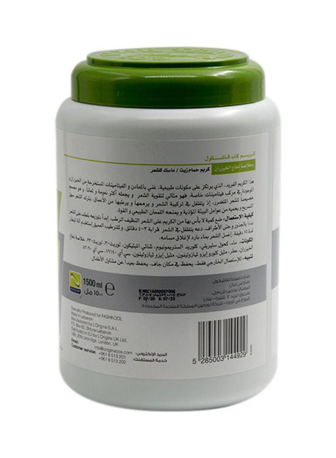 KREM KAP Fashkool Hot Oil Hair Mask Bambusa Marrow Extract Clear 1500ml - Image 2