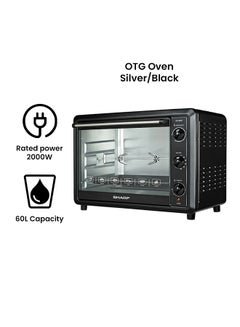 SHARP Electric Microwave Oven 60 L 2000 W EO-60K Silver/Black  - Image 2