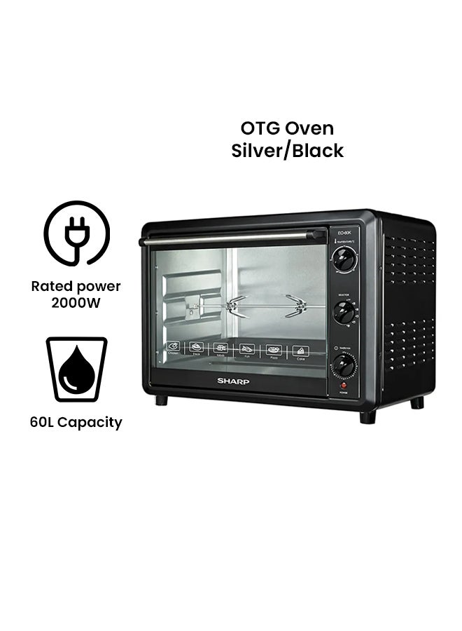 SHARP Electric Microwave Oven 60 L 2000 W EO-60K Silver/Black  - Image 2