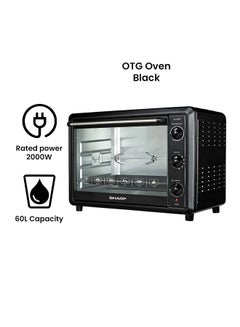 SHARP Electric Oven 60.0 L 2000.0 W EO-60NK-3 Black  - Image 2