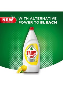 Fairy Lemon Dishwashing Liquid Soap With Alternative Power To Bleach Pack Of 2 600ml  - Image 3