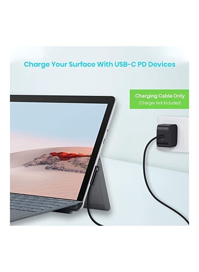Surface Connect To USB-C Charging Cable Black - Image 2