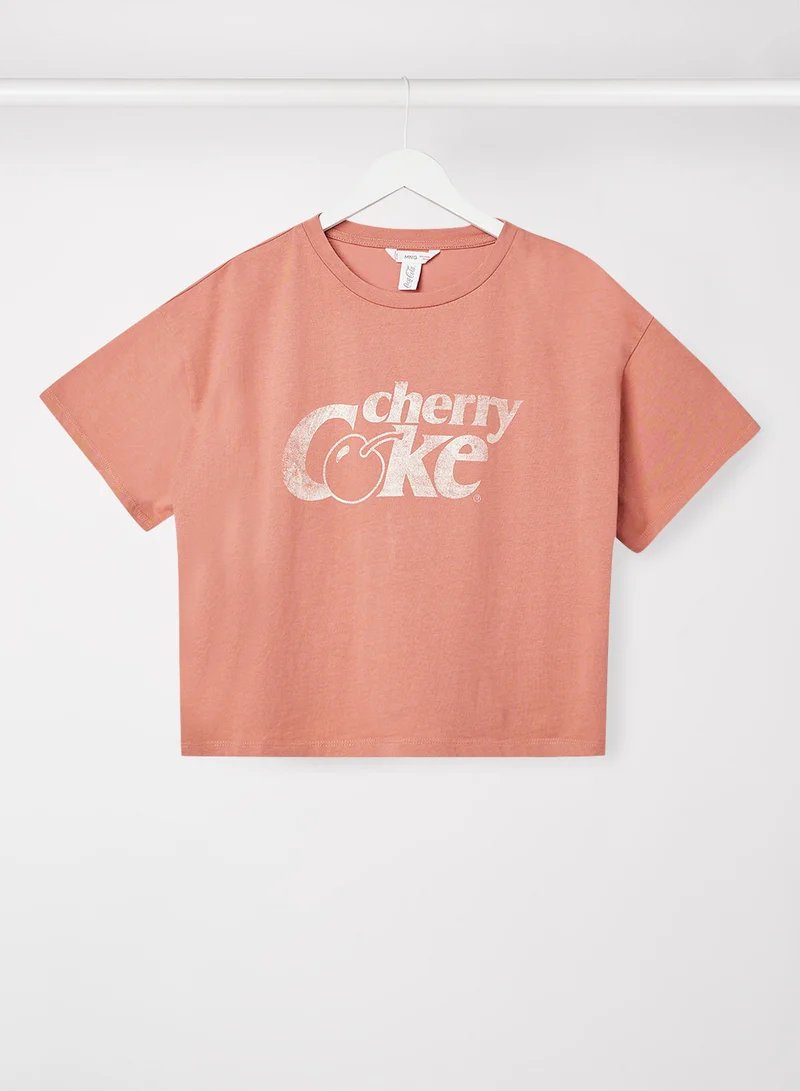 MANGO Kids Unisex Oversized T-Shirt