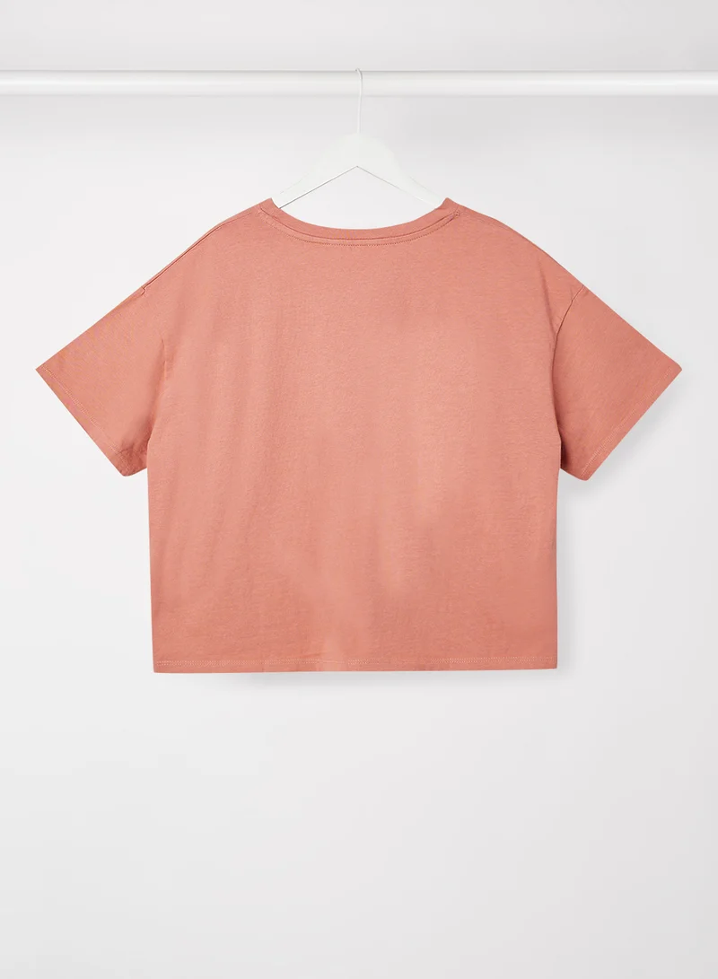 MANGO Kids Unisex Oversized T-Shirt