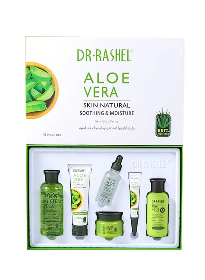 DR. RASHEL - Aloe Vera Soothing and Moisture Skin Care Kit Green 600ml - Image 1