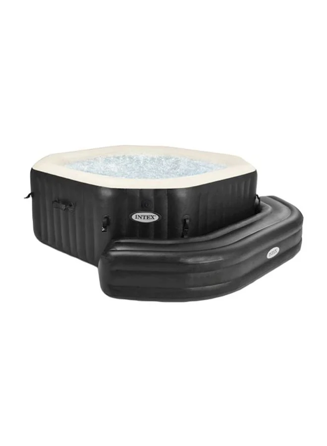 INTEX Inflatable Pool Bench, Round - Black 211x66x34cm