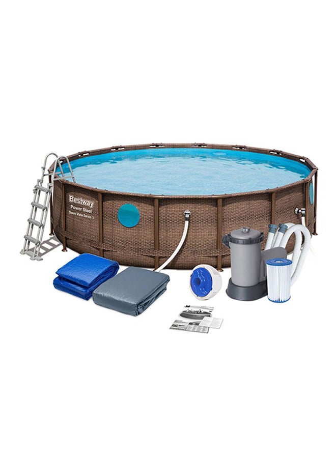 Bestway - Power Steel Swim Vista Series Ii Above Ground Pool Set 488x122cm 488x122cm - Image 1