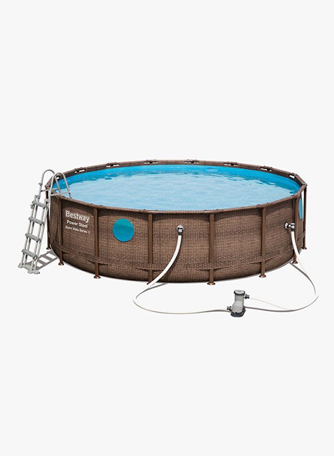 Bestway - Power Steel Swim Vista Series Ii Above Ground Pool Set 488x122cm 488x122cm - Image 1
