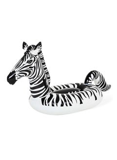 Bestway Lights ‘N Stripes Zebra Ride-On Pool Float With Led Light 246x104x122cm 246x104x122cm  - Image 1
