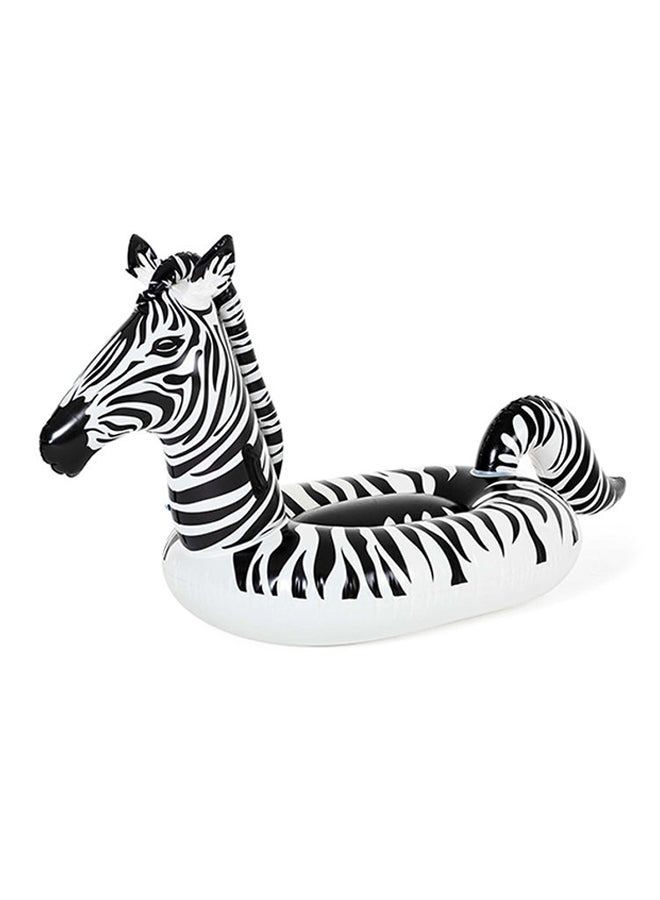 Bestway - Lights ‘N Stripes Zebra Ride-On Pool Float With Led Light 246x104x122cm 246x104x122cm - Image 1