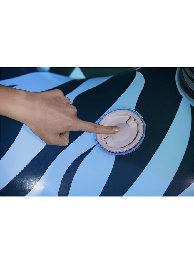 Bestway - Lights ‘N Stripes Zebra Ride-On Pool Float With Led Light 246x104x122cm 246x104x122cm - Image 1