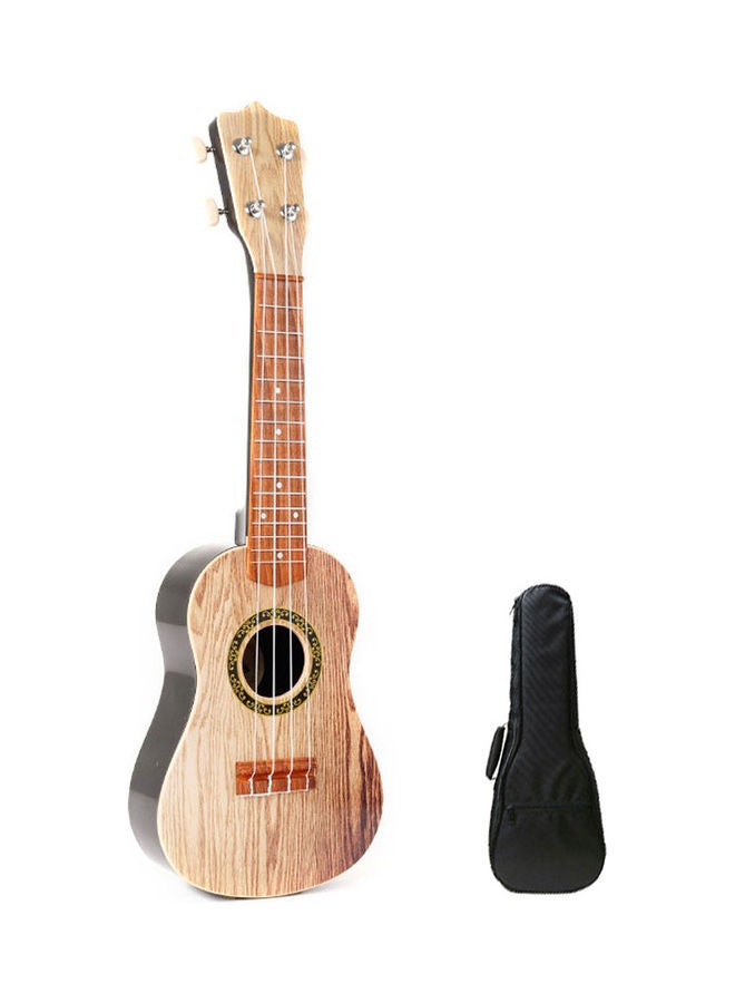 Generic 21 inch Kids Imitation Wood UKulele 4-String Portable Guitar Instrument for Children - Image 1
