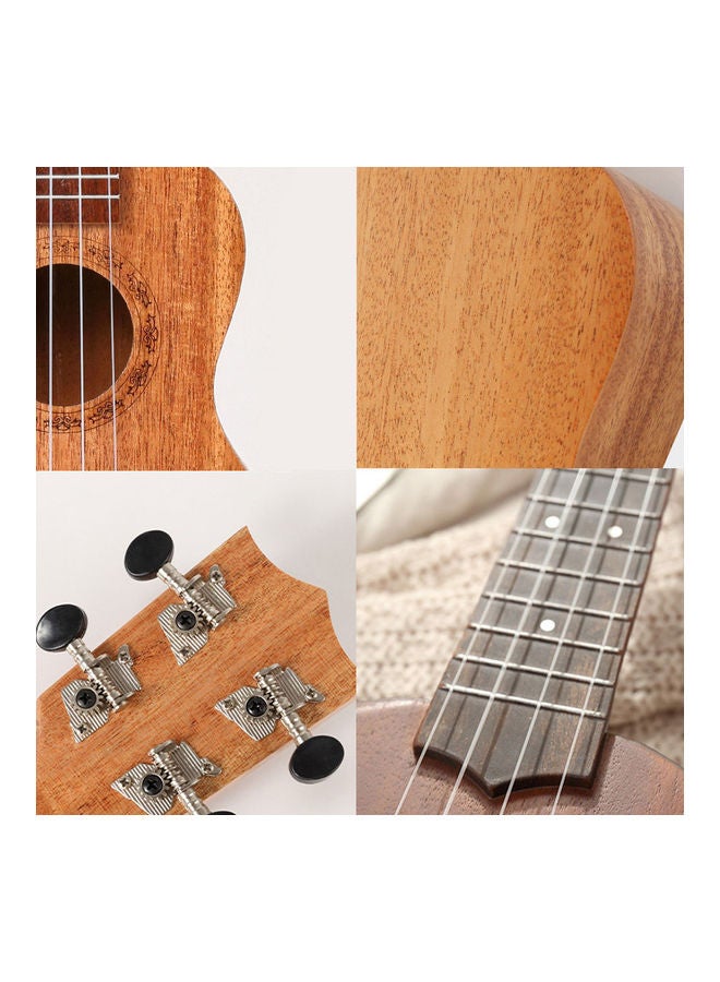 Generic 21 inch Kids Imitation Wood UKulele 4-String Portable Guitar Instrument for Children - Image 3