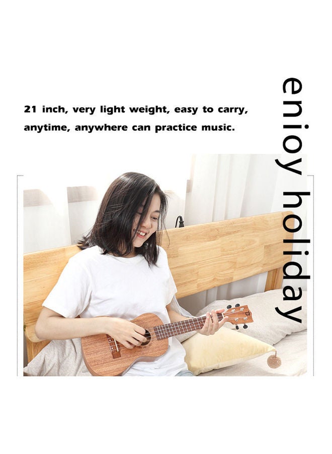 Generic 21 inch Kids Imitation Wood UKulele 4-String Portable Guitar Instrument for Children - Image 4