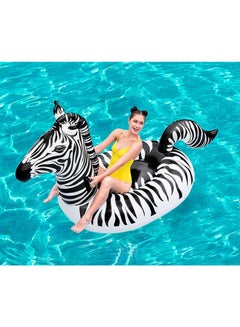 Bestway Lights ‘N Stripes Zebra Ride-On Pool Float With Led Light 246x104x122cm 246x104x122cm  - Image 2