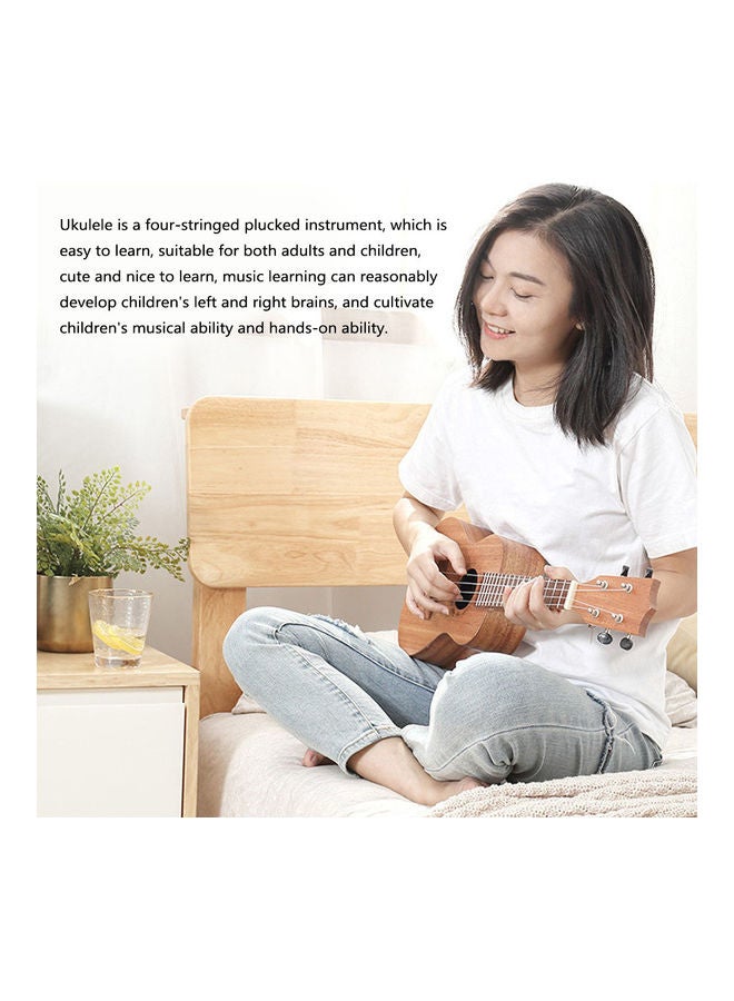 Generic 21 inch Kids Imitation Wood UKulele 4-String Portable Guitar Instrument for Children - Image 2