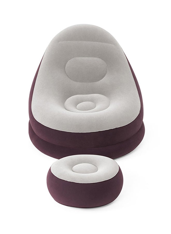 Bestway - Comfort Cruiser Inflate A Chair With Stool Multicolour 1.22m x 94cm x 81cm - Image 1