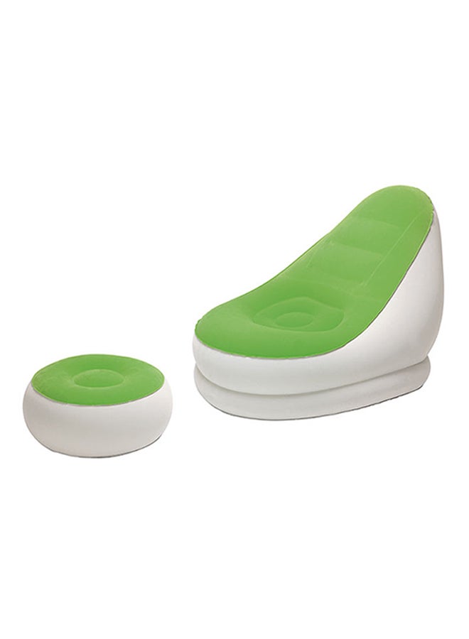 Bestway - Comfort Cruiser Inflate A Chair With Stool Multicolour 1.22m x 94cm x 81cm - Image 1