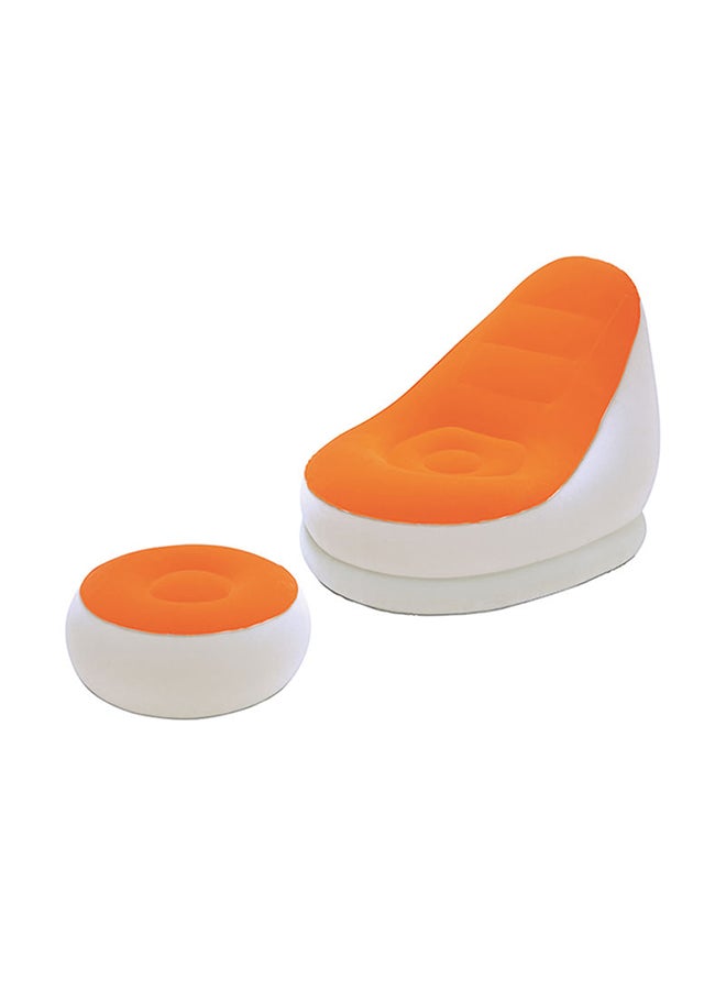 Bestway - Comfort Cruiser Inflate A Chair With Stool Multicolour 1.22m x 94cm x 81cm - Image 1