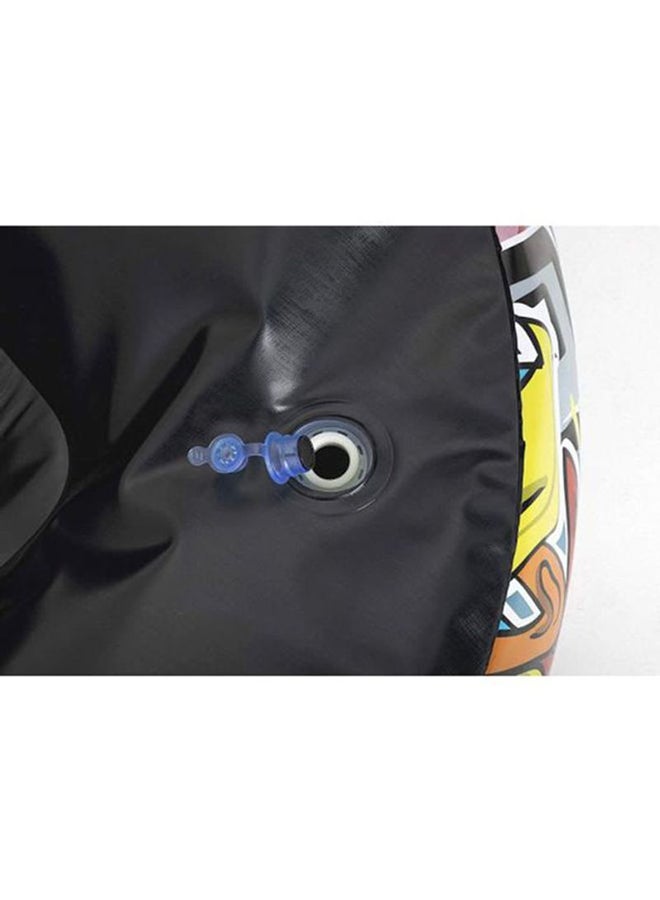 Bestway - Graffiti Inflate Airchair Blue/Yellow/Grey Blue/Yellow/Grey 112x66x112cm - Image 1