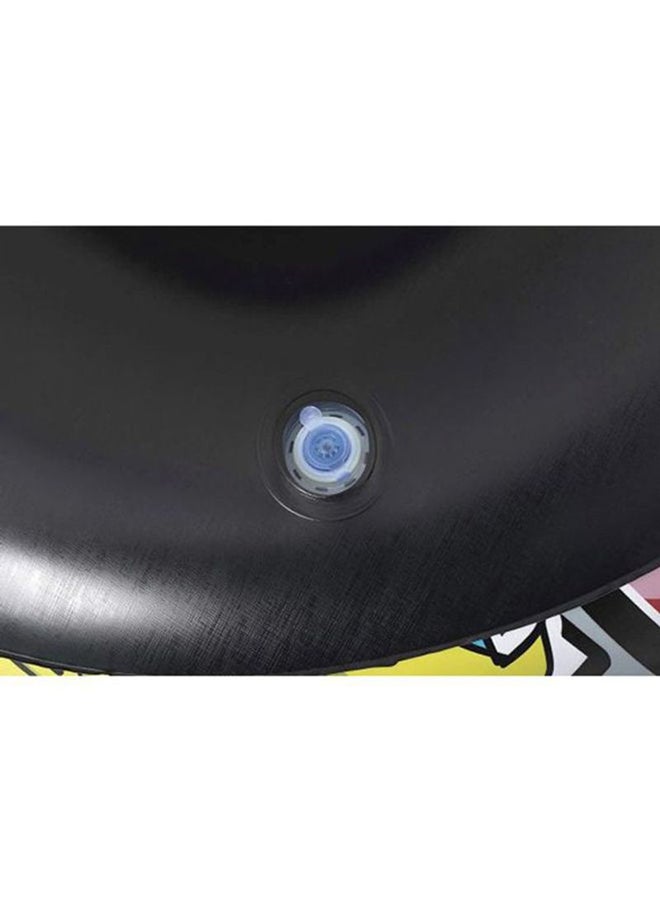 Bestway - Graffiti Inflate Airchair Blue/Yellow/Grey Blue/Yellow/Grey 112x66x112cm - Image 1