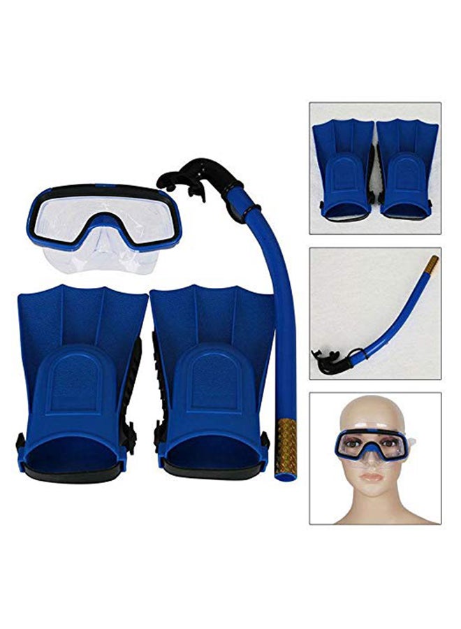 4-Piece Hydro Swim Snorkel Set Multicolour