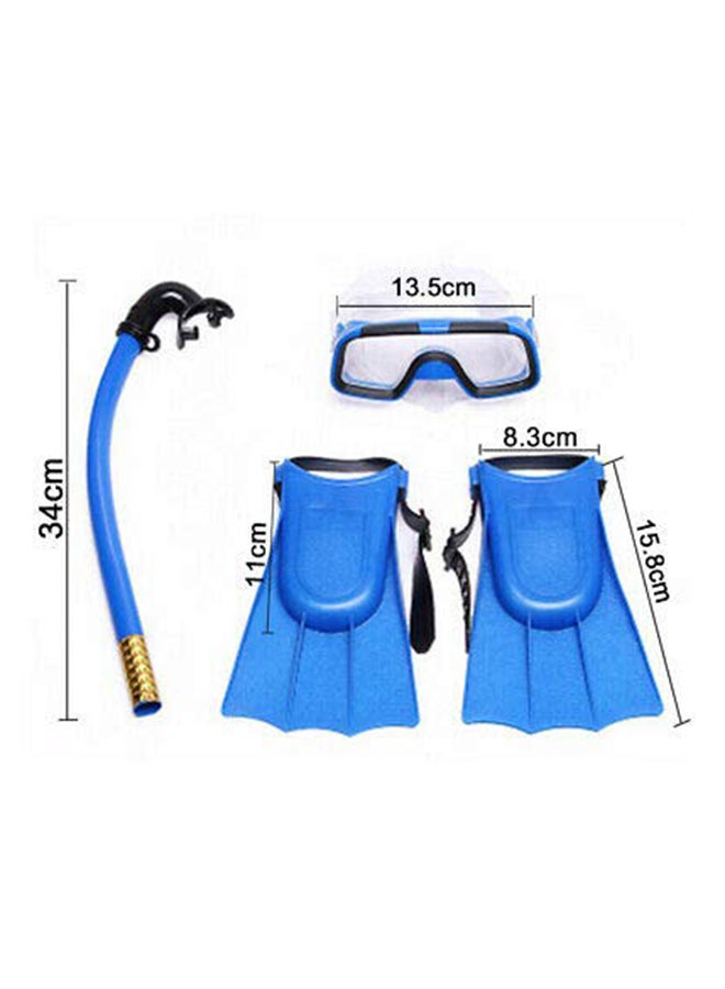 4-Piece Hydro Swim Snorkel Set Multicolour