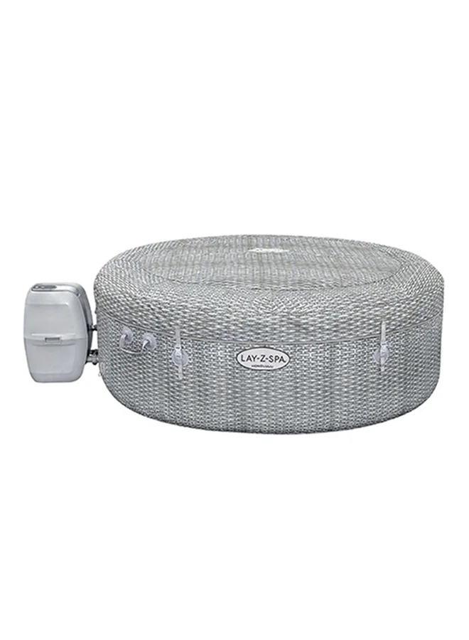Bestway Lay-Z-Spa Honolulu Airjet - 1 Spa, 1 Pool Cover, 1 Spa Pump, 1 Chemconnect Dispenser, Filter Cartridge (Vi), Repair Kit, Airjet System 34.5kg Grey 34.5kg