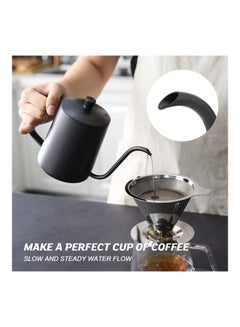 Arabest Coffee Tea Kettle Black 8.26x5.43inch  - Image 5
