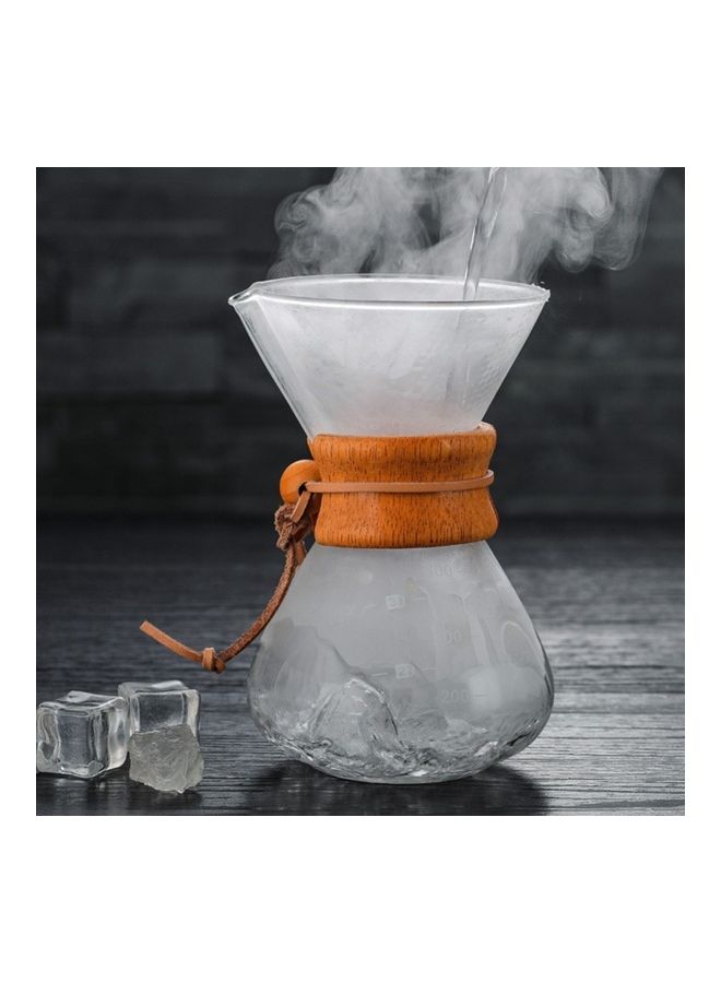 Arabest - Coffee Pot With Strainer Filter Set Clear 19.5 x 11 x 10cm - Image 1