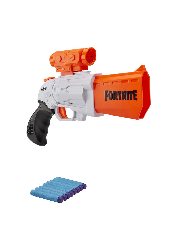 NERF - Nerf Fortnite Sr Blaster -- 4-Dart Hammer Action -- Includes Removable Scope And 8 Official Nerf Elite Darts -- For Youth, Teens, Adults - Image 1