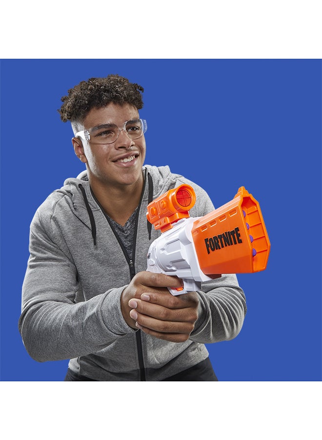 NERF - Nerf Fortnite Sr Blaster -- 4-Dart Hammer Action -- Includes Removable Scope And 8 Official Nerf Elite Darts -- For Youth, Teens, Adults - Image 1